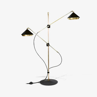 Mylirir Lampadaire en Laiton Art Déco