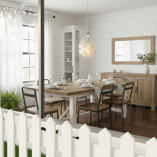Shell Disc Pendant Light-Neutral Decor