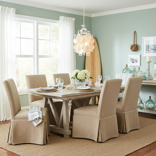 Shell Disc Pendant Light-Neutral Decor
