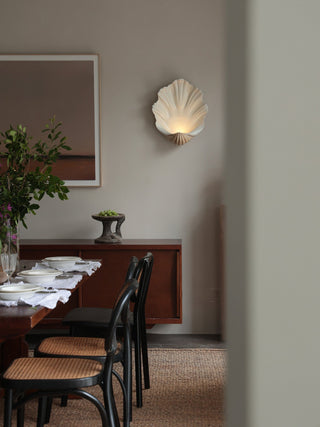 Shell Wall Sconce-Neutral Decor