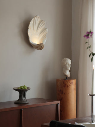Shell Wall Sconce-Neutral Decor