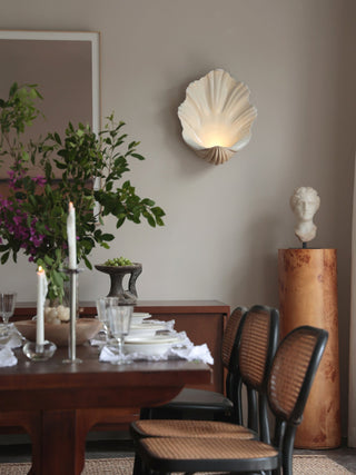 Shell Wall Sconce-Neutral Decor