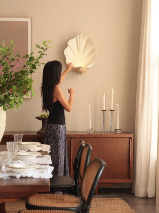 Shell Wall Sconce-Neutral Decor