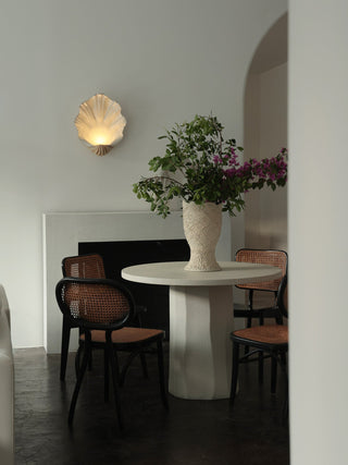 Shell Wall Sconce-Neutral Decor