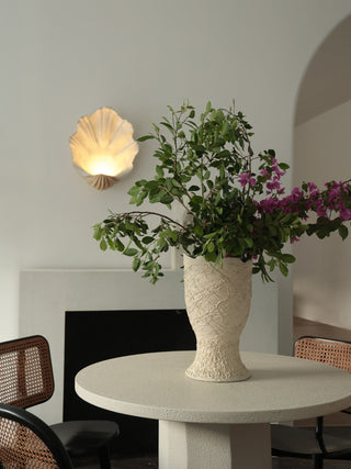 Shell Wall Sconce-Neutral Decor