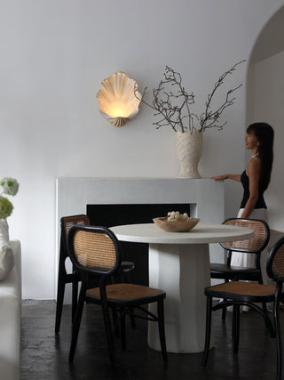 Shell Wall Sconce-Neutral Decor