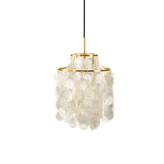 Lustra Suspension Lampe Anneau Rond en Coquillage