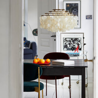 Lustra Suspension Lampe Anneau Rond en Coquillage