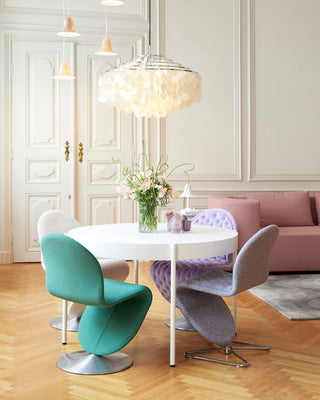 Lustra Suspension Lampe Anneau Rond en Coquillage