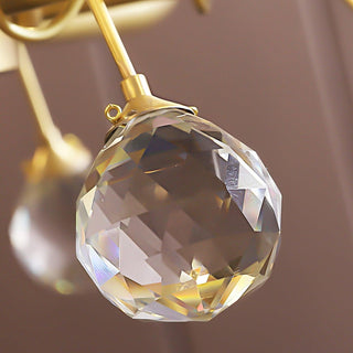 Lustra Lustre Coquillage Cristal Feuille Cuivre