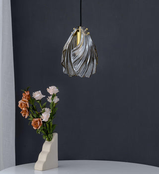 Veliraris Suspension Mini Swag en Verre Coquillage Art Nordic