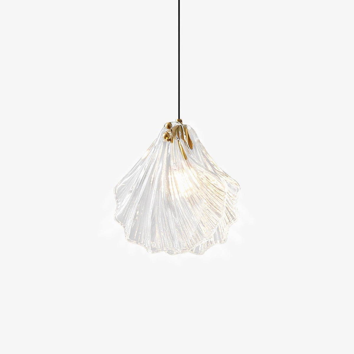 Solise Suspension Mini Swag en Verre Coquillage Art Nordic