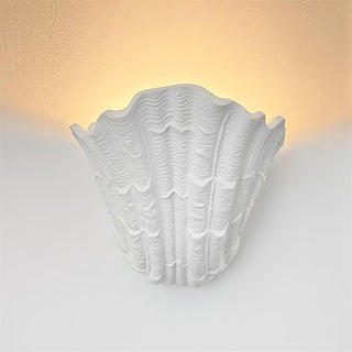 Applique Murale Coquille Plâtre Coquillage Forme Artistique-Luire
