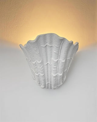 Applique Murale Coquille Plâtre Coquillage Forme Artistique-Luire