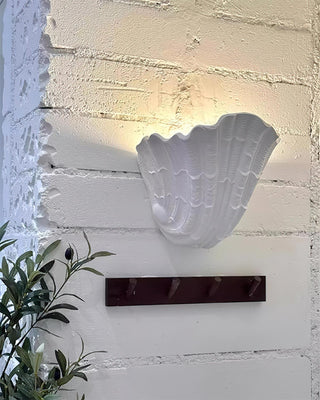 Applique Murale Coquille Plâtre Coquillage Forme Artistique-Luire