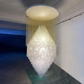 Idoris Lustre Métallique Postmoderne de Luxe en Cascade