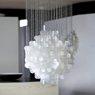 Idoris Lustre Métallique Postmoderne de Luxe en Cascade