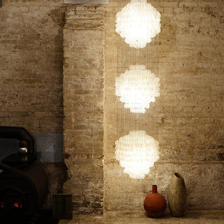 Idoris Lustre Métallique Postmoderne de Luxe en Cascade