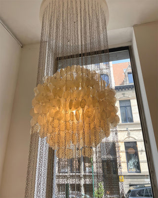 Idoris Lustre Métallique Postmoderne de Luxe en Cascade