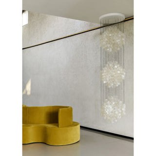 Idoris Lustre Métallique Postmoderne de Luxe en Cascade