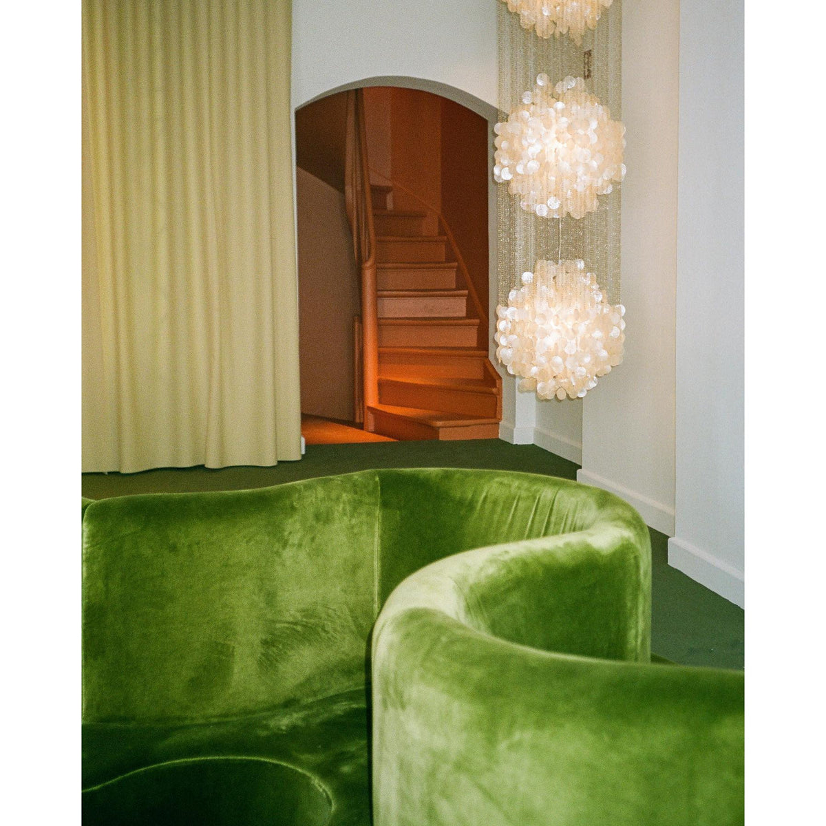 Idoris Lustre Métallique Postmoderne de Luxe en Cascade
