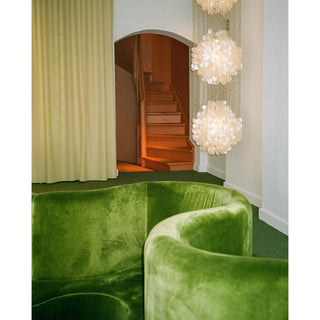 Idoris Lustre Métallique Postmoderne de Luxe en Cascade