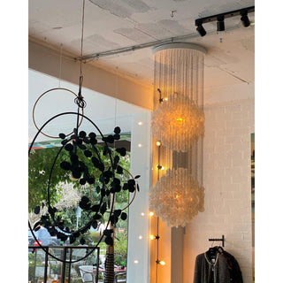 Idoris Lustre Métallique Postmoderne de Luxe en Cascade