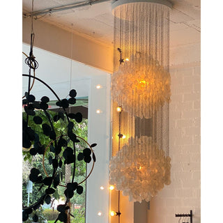 Idoris Lustre Métallique Postmoderne de Luxe en Cascade