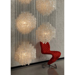 Idoris Lustre Métallique Postmoderne de Luxe en Cascade