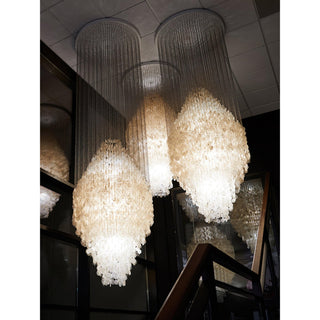 Idoris Lustre Métallique Postmoderne de Luxe en Cascade