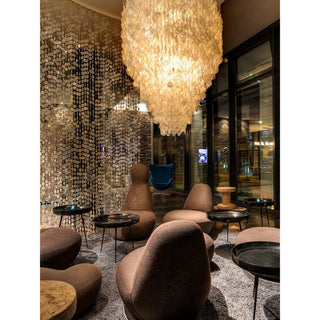 Idoris Lustre Métallique Postmoderne de Luxe en Cascade