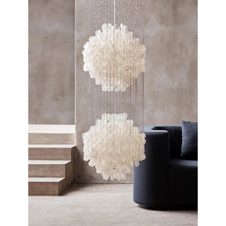 Idoris Lustre Métallique Postmoderne de Luxe en Cascade