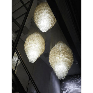 Idoris Lustre Métallique Postmoderne de Luxe en Cascade