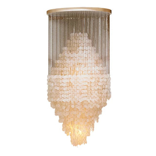 Idoris Lustre Métallique Postmoderne de Luxe en Cascade