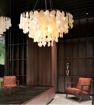 Esileth Postmoderne Luxe Coquille Carillon Lustre
