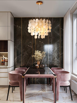 Esileth Postmoderne Luxe Coquille Carillon Lustre