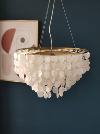 Esileth Postmoderne Luxe Coquille Carillon Lustre