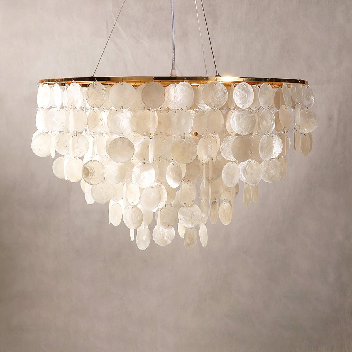 Esileth Postmoderne Luxe Coquille Carillon Lustre