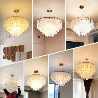 Esileth Postmoderne Luxe Coquille Carillon Lustre