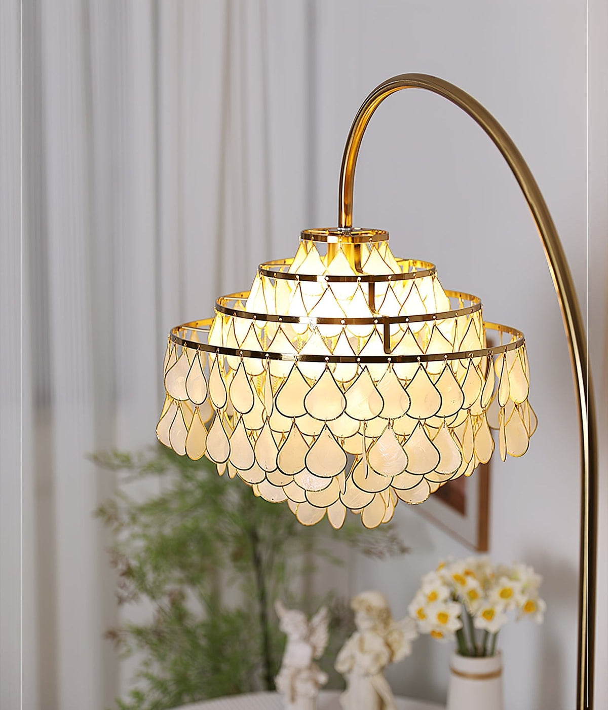 Emily Luxury Floor Lamp-Neutral Decor