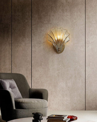 Respected Applique Murale en Verre et Laiton Premium-Luire