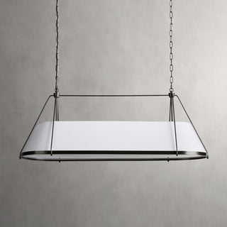 Lysilara Lustre Linéaire en Tissu Style Industriel Vintage