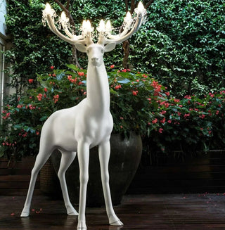 Veluaine Lampadaire Figurine de Cerf Artistique Et Ludique
