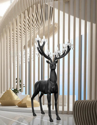 Veluaine Lampadaire Figurine de Cerf Artistique Et Ludique