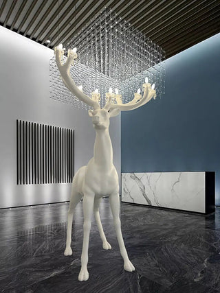 Veluaine Lampadaire Figurine de Cerf Artistique Et Ludique