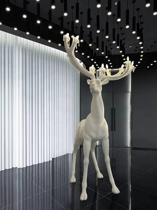 Veluaine Lampadaire Figurine de Cerf Artistique Et Ludique