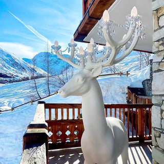 Veluaine Lampadaire Figurine de Cerf Artistique Et Ludique
