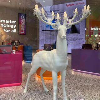 Veluaine Lampadaire Figurine de Cerf Artistique Et Ludique