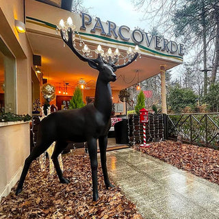 Veluaine Lampadaire Figurine de Cerf Artistique Et Ludique