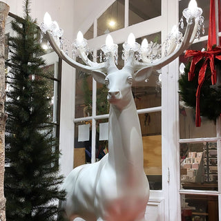 Veluaine Lampadaire Figurine de Cerf Artistique Et Ludique